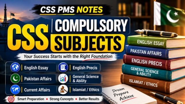 css compusory subjects syllabus for css aspirants