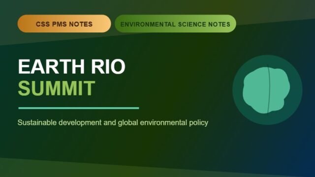 Thumbnail for CSS PMS Notes and Environmental Science Notes: Earth Rio Summit.