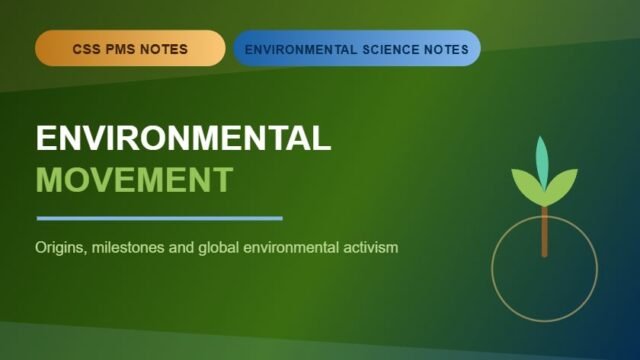 Thumbnail for CSS PMS Notes and Environmental Science Notes: Environmental Movement.