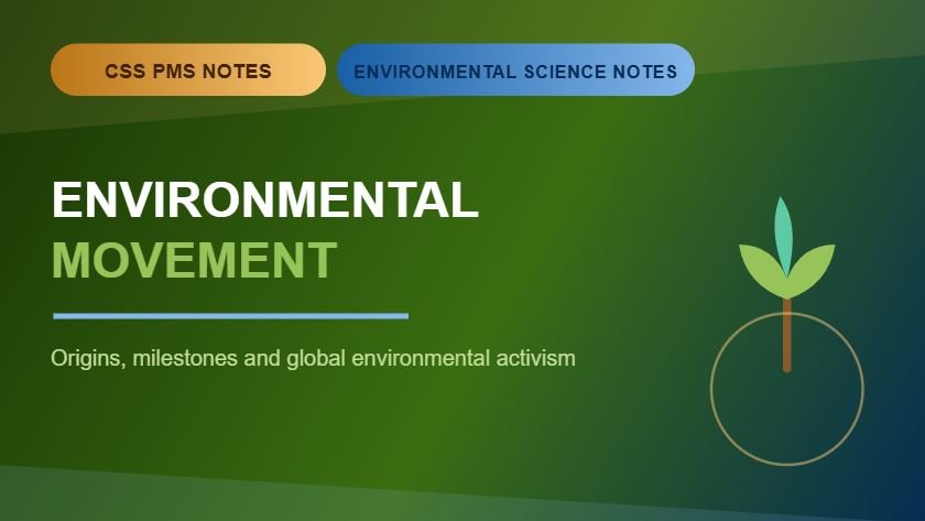 Thumbnail for CSS PMS Notes and Environmental Science Notes: Environmental Movement.