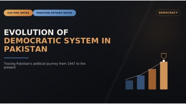 Evolution of Democratic System in Pakistan – CSS & PMS Notes